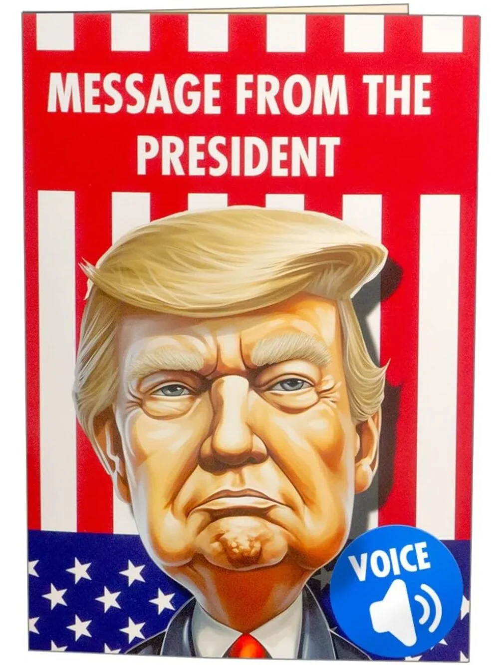Joyadora Donald Trump Birthday Card Talking - Trump Merchandise Gift, Funny Birt